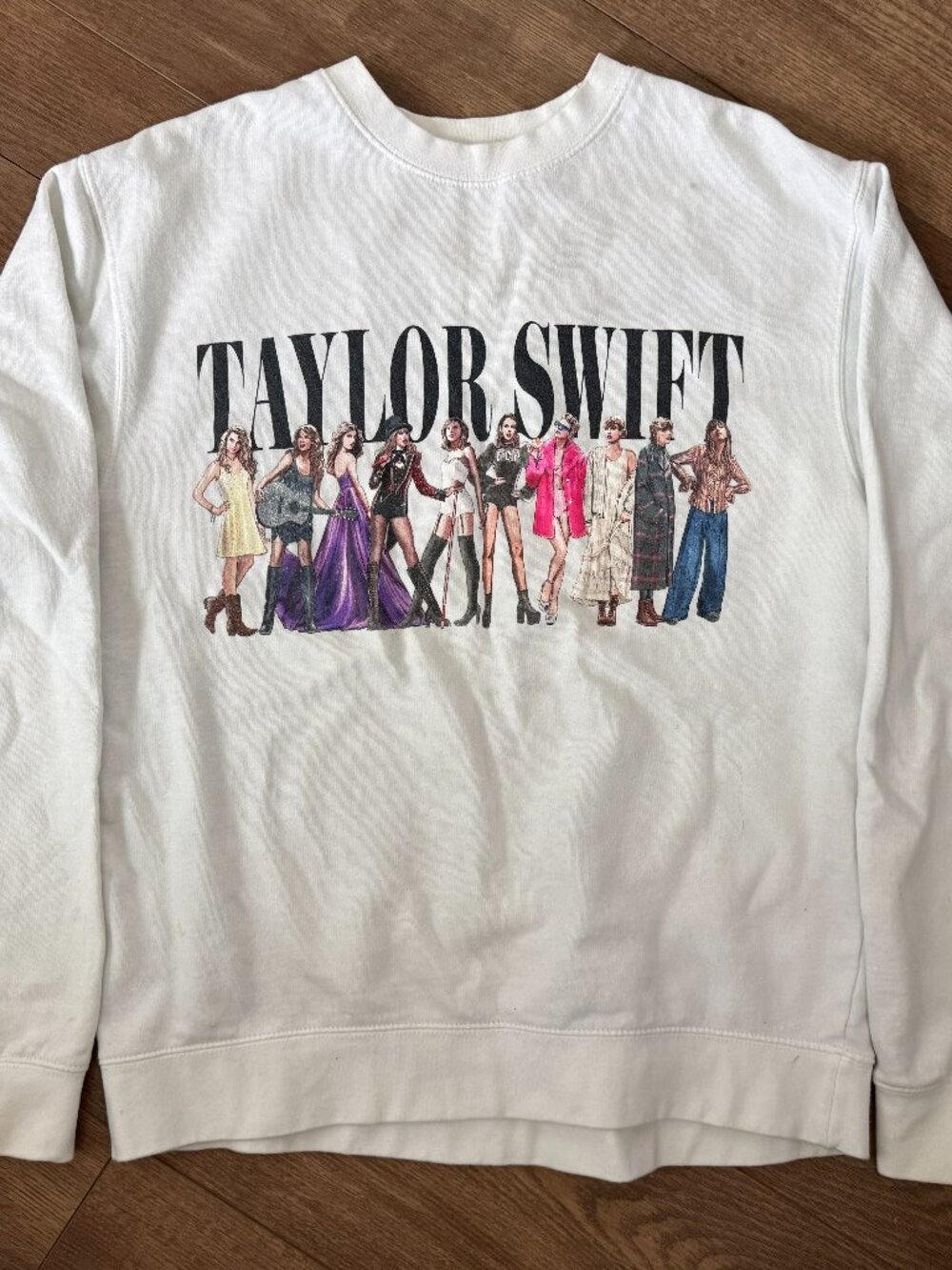 Eras White Crewneck (Debut-Midnights)